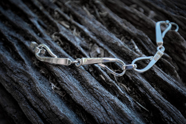 Horse Shoe Nail Bracelet - Sterling Silver
