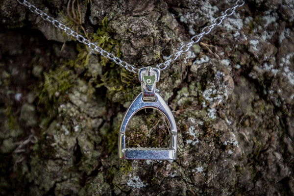Stirrup Pendant - Sterling Silver - Small